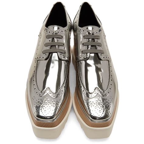 stella mccartney silver brogues